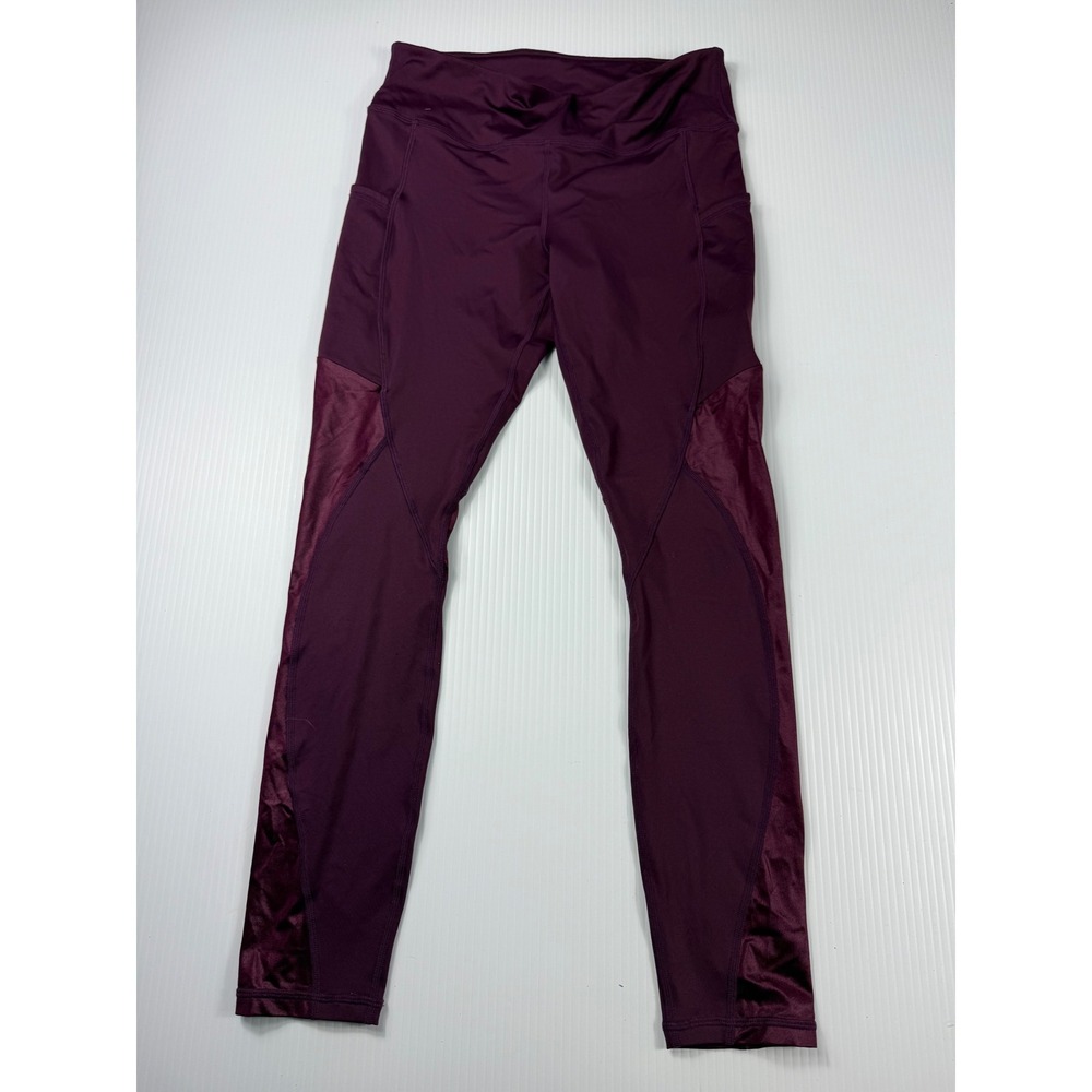 Fabletics High-Waisted Leggings with Pockets & Shiny Panels Size S